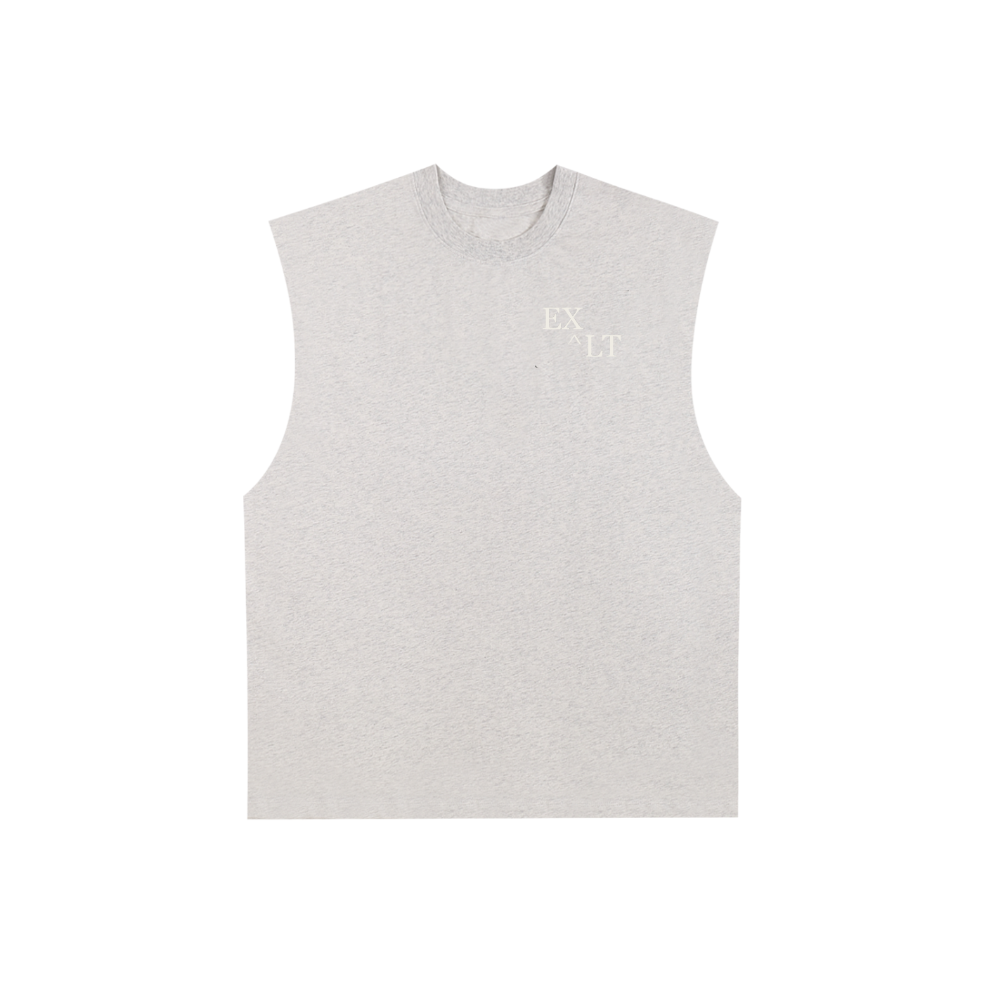 THE ELEVATED TANK (HEATHER GRAY/WHITE)
