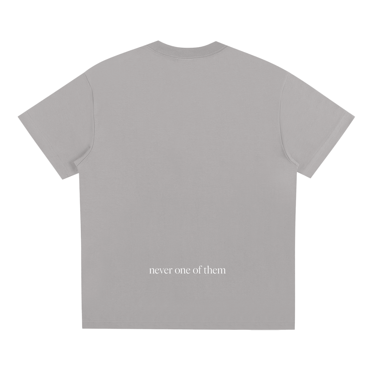 THE "ONE" TEE (GRAY/WHITE)