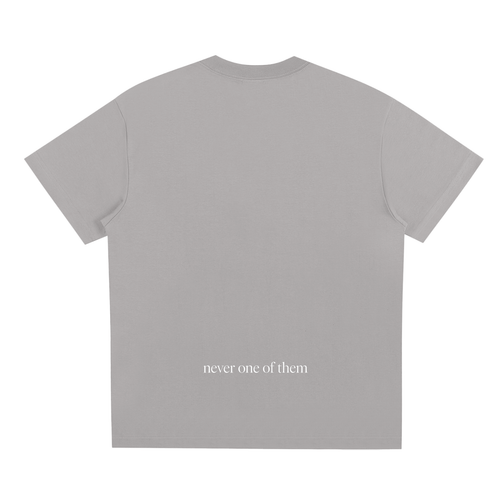 THE "ONE" TEE (GRAY/WHITE)