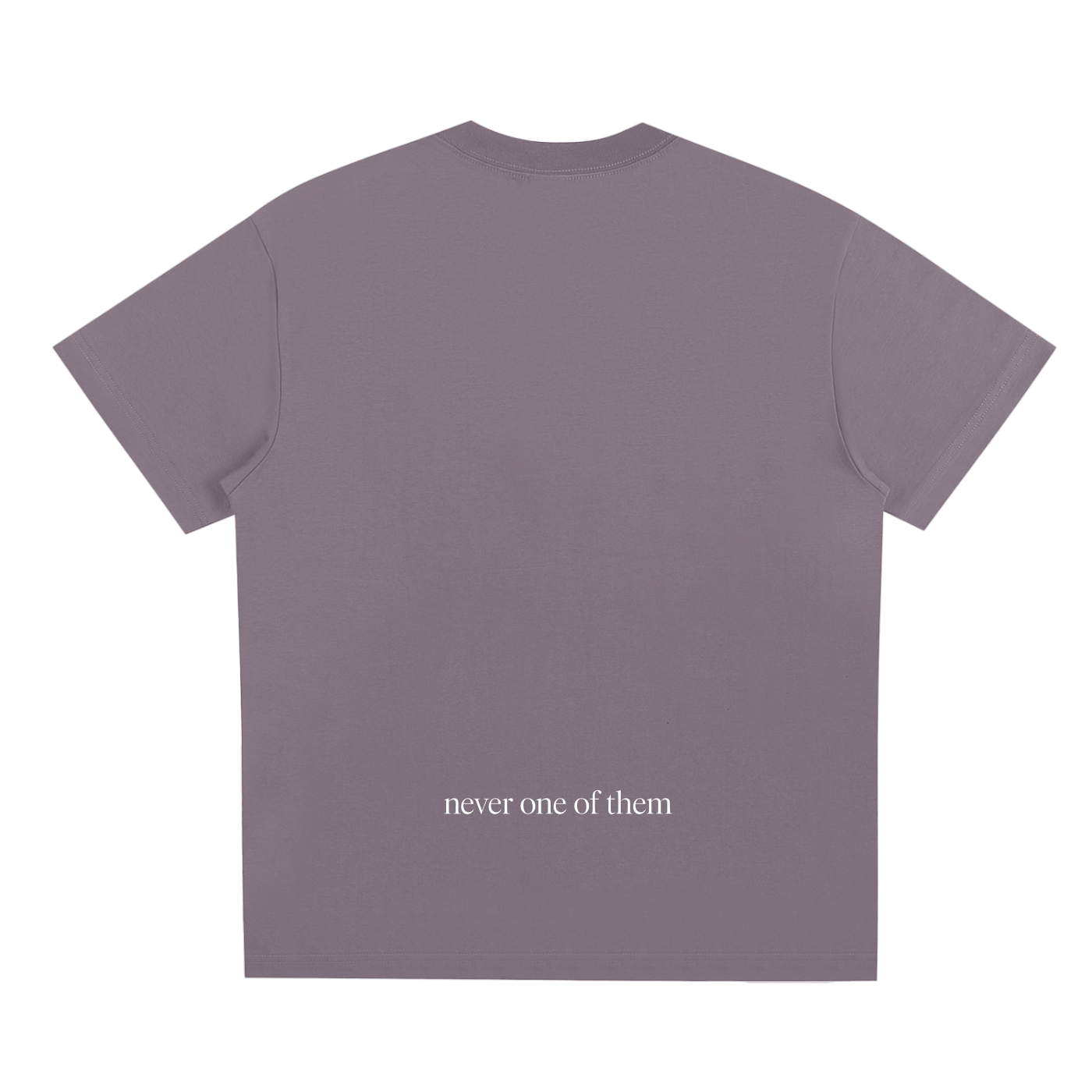 THE "ONE" TEE (PLUM/WHITE)